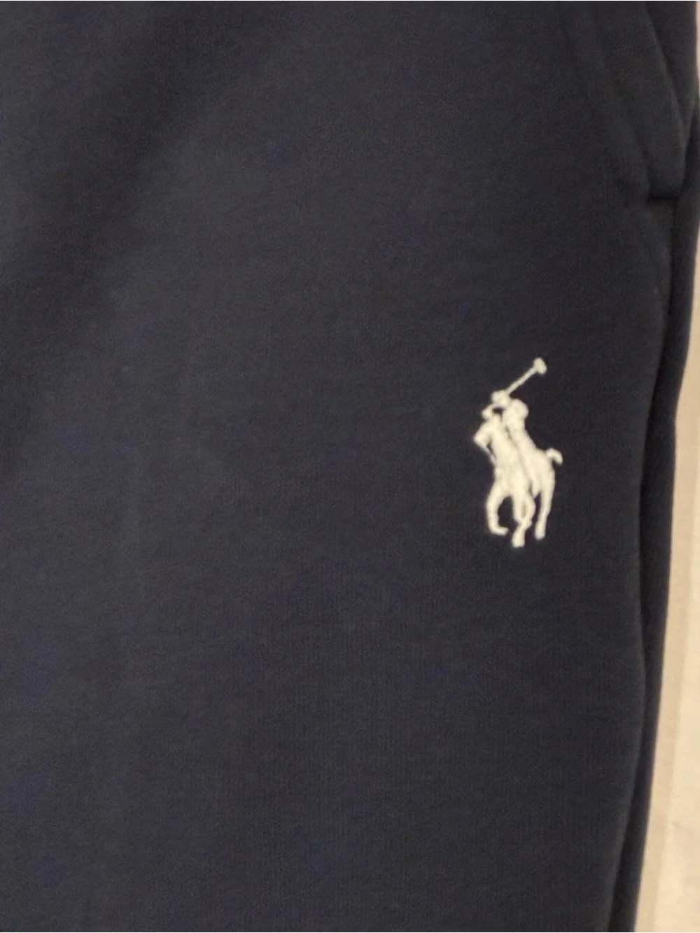 Polo Ralph Lauren Mens L Navy Blue Fleece Jogger Sweatpants Pony Logo Pants